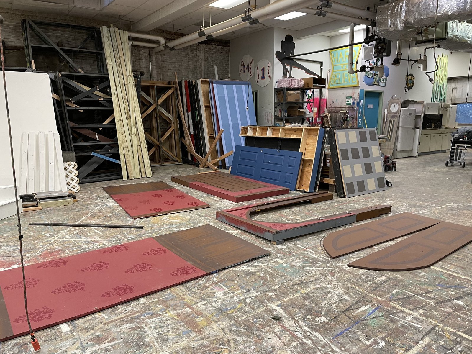 Flat painting in the shop