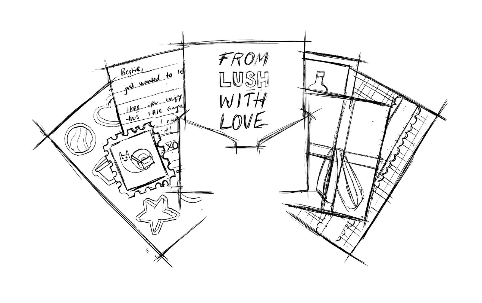 Back facade concept sketch