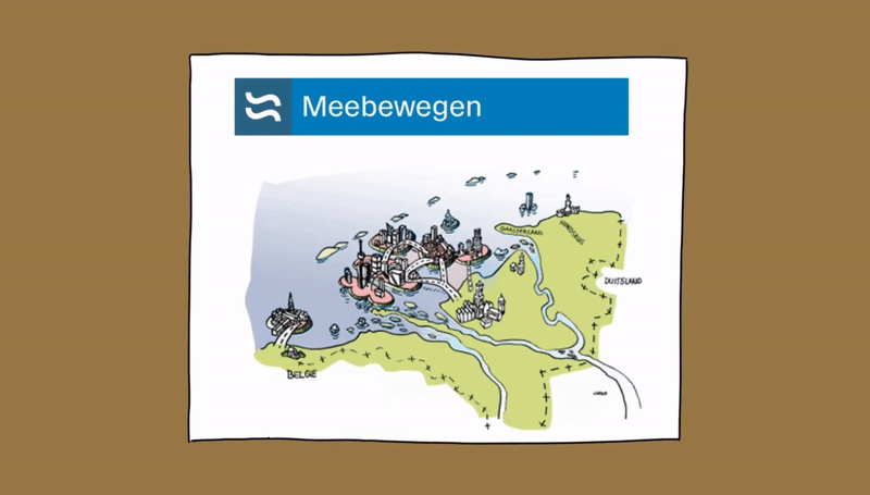 Meebewegen strategy animation