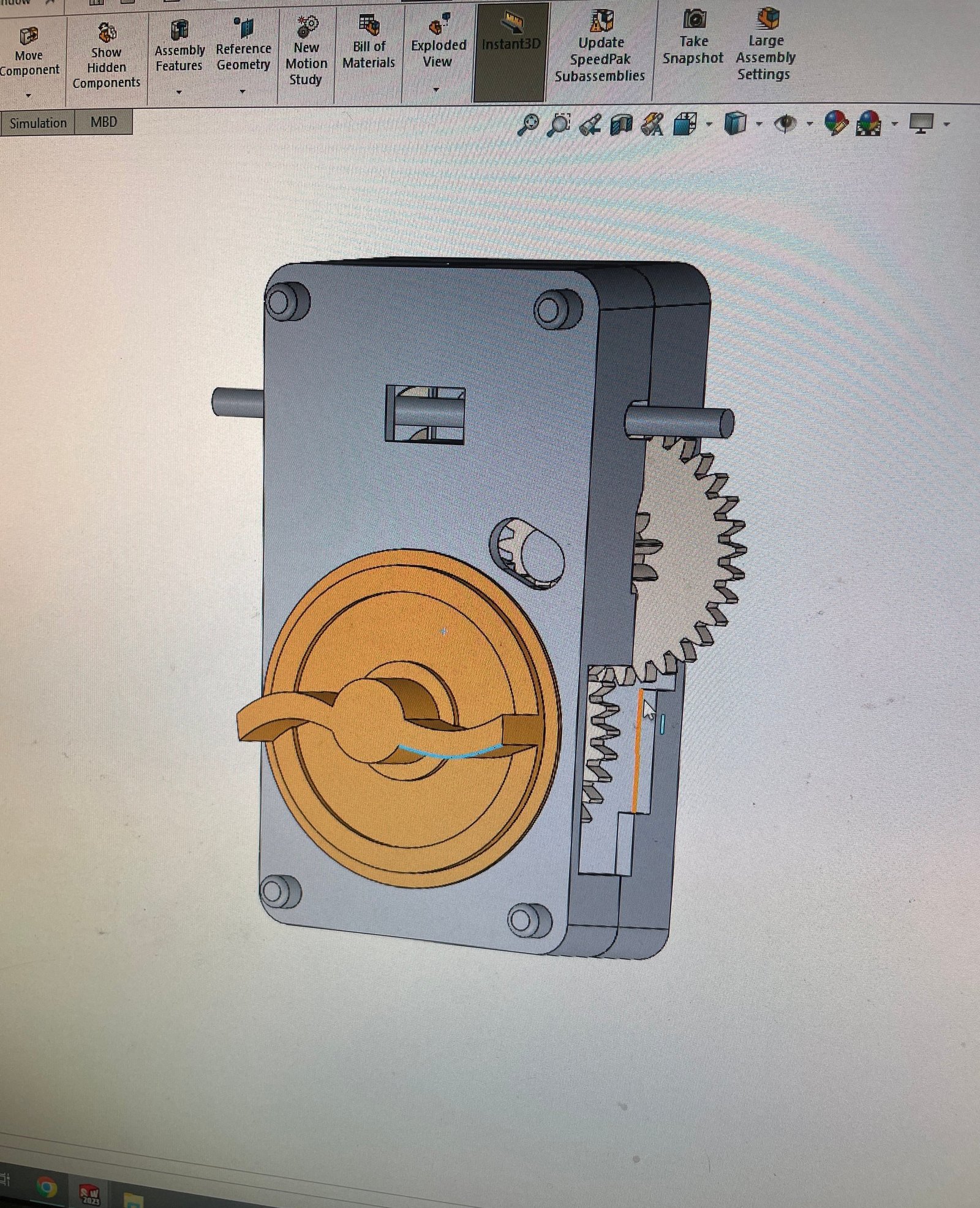 Modeling and assembling the gears