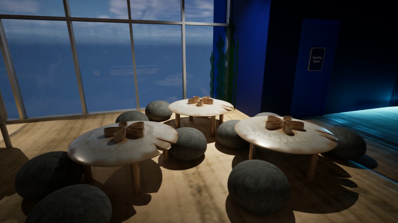 Sand dollar play tables for kids