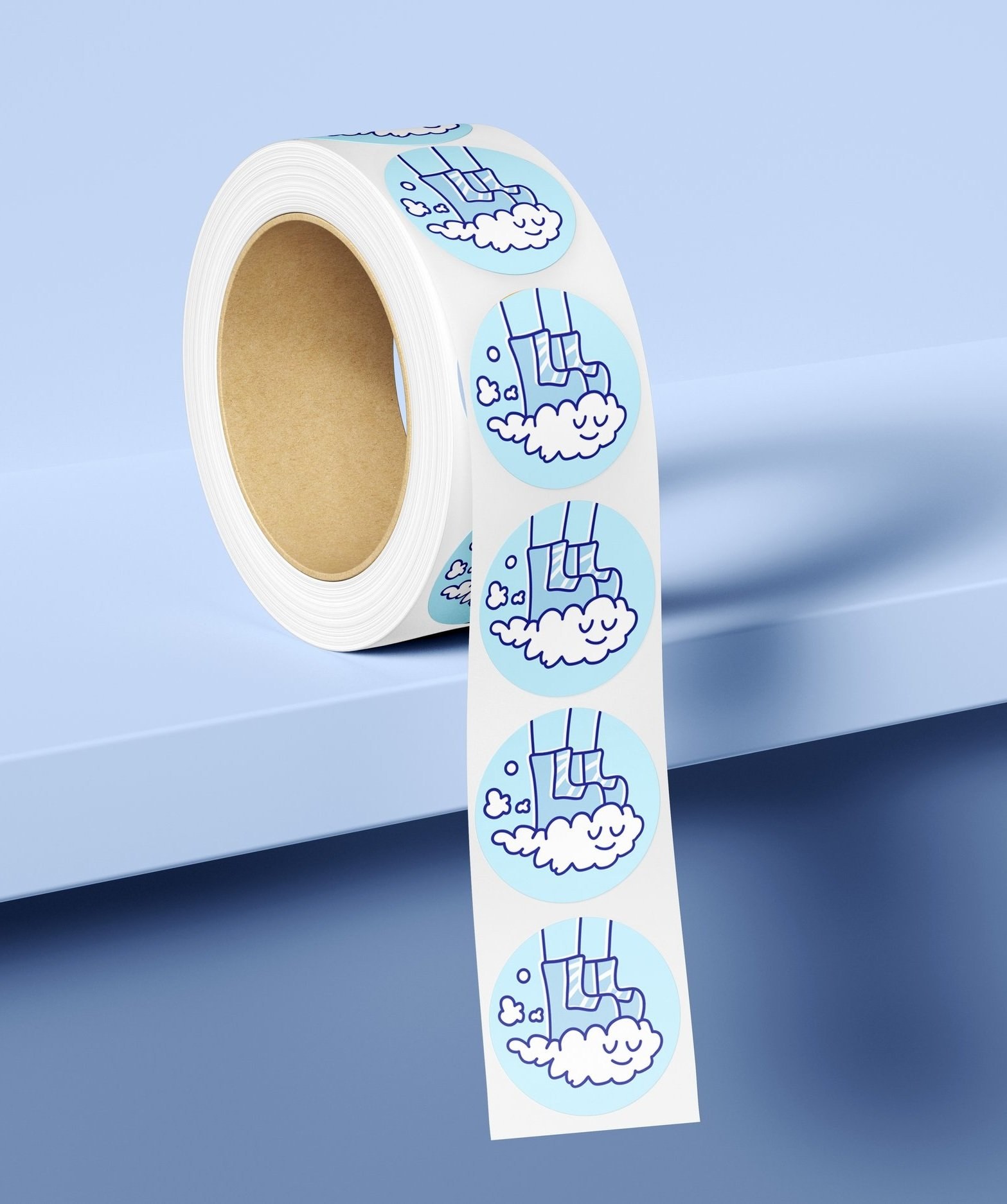 Sticker design mockup